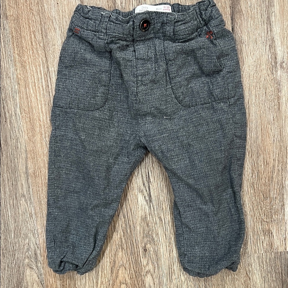 Zara BabyBoy 9/12 months grey pants